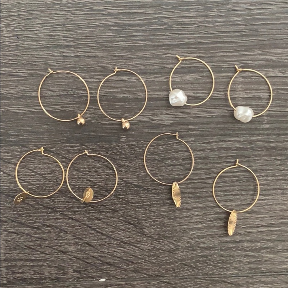Gold Hoop Set (4 pairs)
